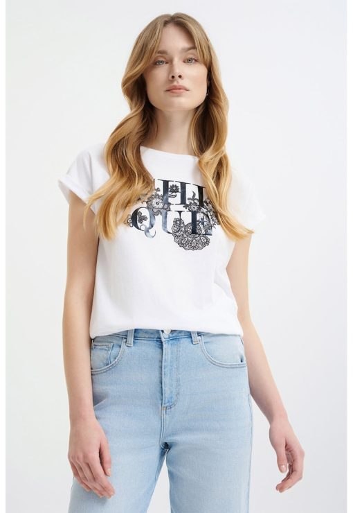 Tricou cu imprimeu-FEMEI/IMBRACAMINTE/Tricouri si maiouri-IMBRACAMINTE/Tricouri si maiouri