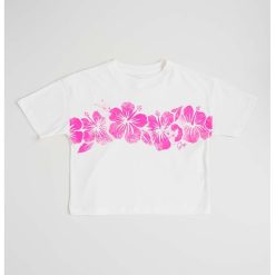 Tricou cu imprimeu Hibiscus-FETE/IMBRACAMINTE/Tricouri si maiouri-IMBRACAMINTE/Tricouri si maiouri