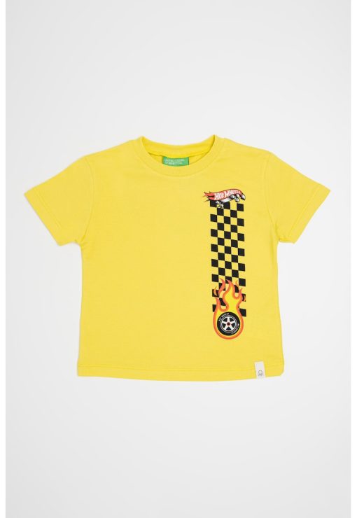 Tricou cu imprimeu Hot Wheels-BAIETI/IMBRACAMINTE/Tricouri si maiouri-IMBRACAMINTE/Tricouri si maiouri