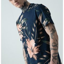 Tricou cu imprimeu floral-BARBATI/IMBRACAMINTE/Tricouri si maiouri-IMBRACAMINTE/Tricouri si maiouri