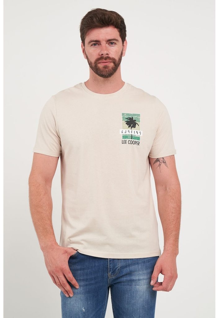 Tricou cu imprimeu grafic-BARBATI/IMBRACAMINTE/Tricouri si maiouri-IMBRACAMINTE/Tricouri si maiouri