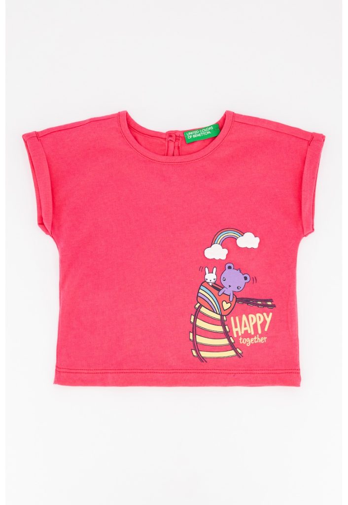 Tricou cu imprimeu grafic-FETE/IMBRACAMINTE/Tricouri si maiouri-IMBRACAMINTE/Tricouri si maiouri