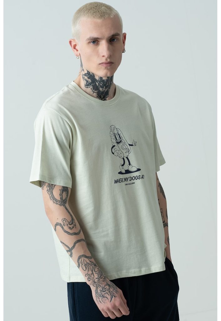 Tricou cu imprimeu grafic Jorunoexpect-BARBATI/IMBRACAMINTE/Tricouri si maiouri-IMBRACAMINTE/Tricouri si maiouri