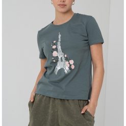 Tricou cu imprimeu grafic Kita-FEMEI/IMBRACAMINTE/Tricouri si maiouri-IMBRACAMINTE/Tricouri si maiouri