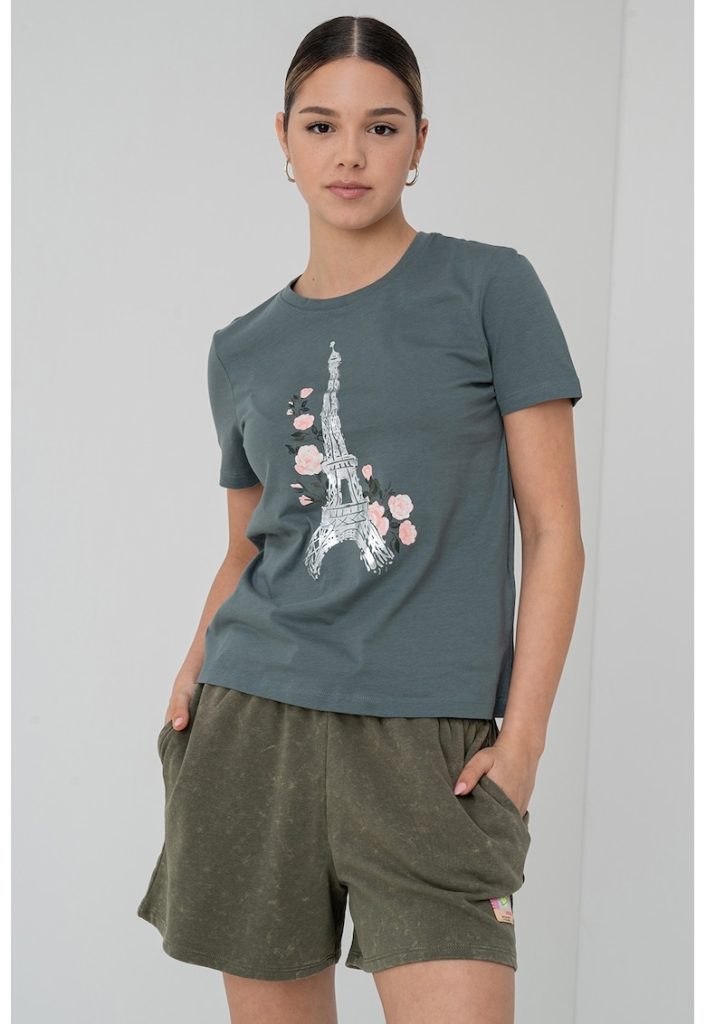 Tricou cu imprimeu grafic Kita-FEMEI/IMBRACAMINTE/Tricouri si maiouri-IMBRACAMINTE/Tricouri si maiouri