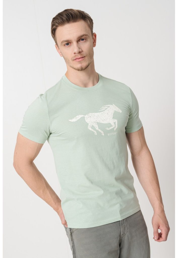 Tricou cu imprimeu logo-BARBATI/IMBRACAMINTE/Tricouri si maiouri-IMBRACAMINTE/Tricouri si maiouri