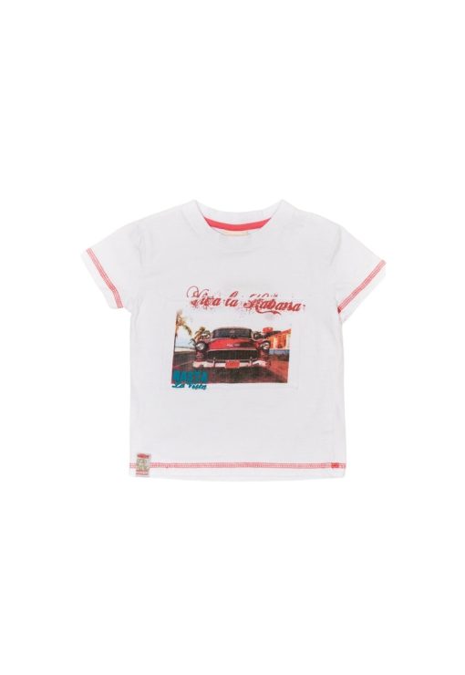 Tricou cu imprimeu masina copii - 36310-BAIETI/IMBRACAMINTE/Tricouri si maiouri-IMBRACAMINTE/Tricouri si maiouri