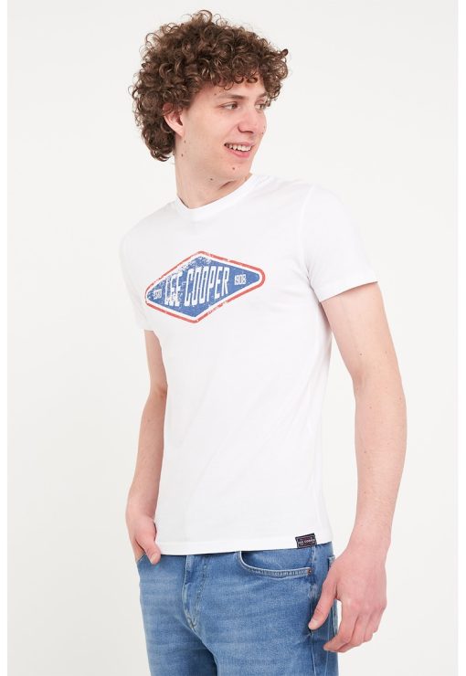 Tricou cu imprimeu pe piept-BARBATI/IMBRACAMINTE/Tricouri si maiouri-IMBRACAMINTE/Tricouri si maiouri