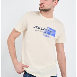 Tricou cu imprimeu pe piept-BARBATI/IMBRACAMINTE/Tricouri si maiouri-IMBRACAMINTE/Tricouri si maiouri