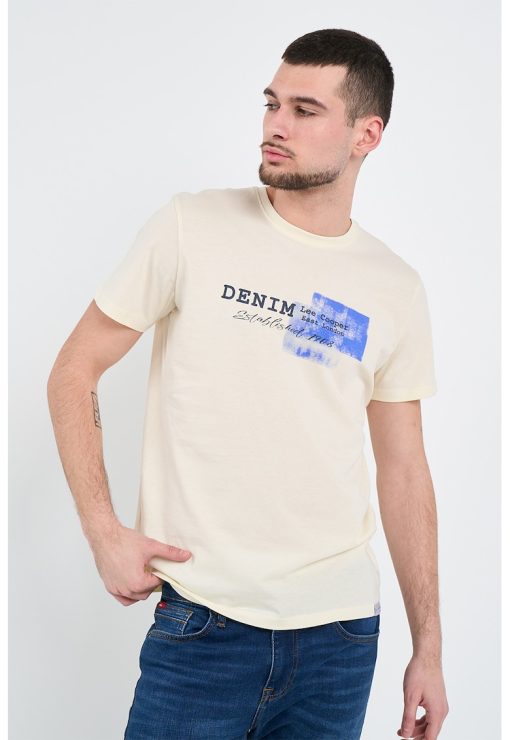 Tricou cu imprimeu pe piept-BARBATI/IMBRACAMINTE/Tricouri si maiouri-IMBRACAMINTE/Tricouri si maiouri