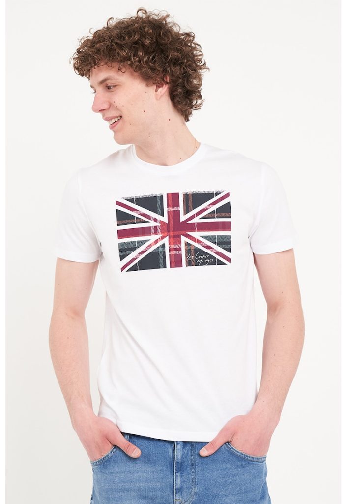 Tricou cu imprimeu steag-BARBATI/IMBRACAMINTE/Tricouri si maiouri-IMBRACAMINTE/Tricouri si maiouri