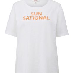 Tricou cu imprimeu text-FEMEI/IMBRACAMINTE/Tricouri si maiouri-IMBRACAMINTE/Tricouri si maiouri