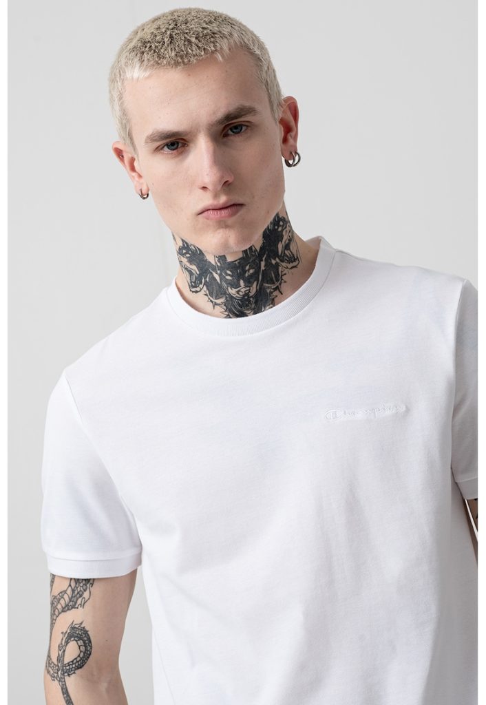 Tricou cu logo brodat-BARBATI/IMBRACAMINTE/Tricouri si maiouri-IMBRACAMINTE/Tricouri si maiouri