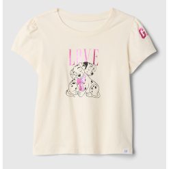 Tricou cu maneci bufante si model cu desene animate-FETE/IMBRACAMINTE/Tricouri si maiouri-IMBRACAMINTE/Tricouri si maiouri