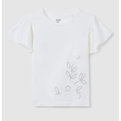 Tricou cu maneci cu volane-FETE/IMBRACAMINTE/Tricouri si maiouri-IMBRACAMINTE/Tricouri si maiouri