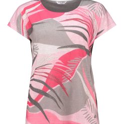 Tricou cu model colorblock pe fata-FEMEI/IMBRACAMINTE/Tricouri si maiouri-IMBRACAMINTE/Tricouri si maiouri