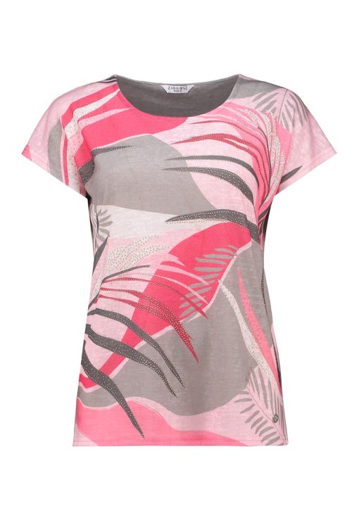 Tricou cu model colorblock pe fata-FEMEI/IMBRACAMINTE/Tricouri si maiouri-IMBRACAMINTE/Tricouri si maiouri