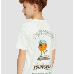 Tricou cu model grafic pe spate-BAIETI/IMBRACAMINTE/Tricouri si maiouri-IMBRACAMINTE/Tricouri si maiouri