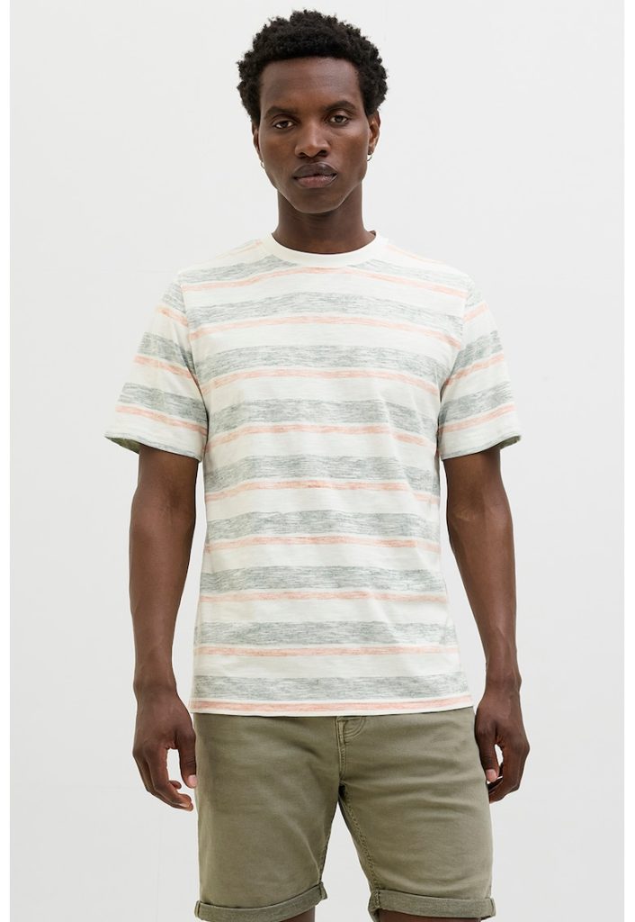 Tricou cu model in dungi-BARBATI/IMBRACAMINTE/Tricouri si maiouri-IMBRACAMINTE/Tricouri si maiouri