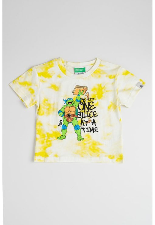 Tricou cu model si decolteu la baza gatului-BAIETI/IMBRACAMINTE/Tricouri si maiouri-IMBRACAMINTE/Tricouri si maiouri