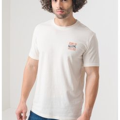 Tricou de bumbac cu decolteu la baza gatului-BARBATI/IMBRACAMINTE/Tricouri si maiouri-IMBRACAMINTE/Tricouri si maiouri