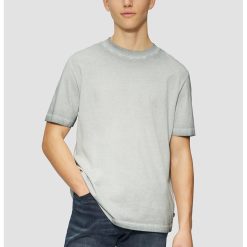 Tricou de bumbac cu decolteu la baza gatului-BARBATI/IMBRACAMINTE/Tricouri si maiouri-IMBRACAMINTE/Tricouri si maiouri