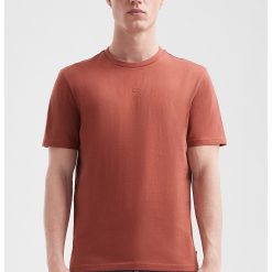 Tricou de bumbac cu decolteu la baza gatului-BARBATI/IMBRACAMINTE/Tricouri si maiouri-IMBRACAMINTE/Tricouri si maiouri