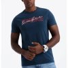 Tricou de bumbac cu decolteu la baza gatului-BARBATI/IMBRACAMINTE/Tricouri si maiouri-IMBRACAMINTE/Tricouri si maiouri
