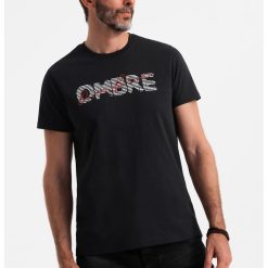 Tricou de bumbac cu decolteu la baza gatului-BARBATI/IMBRACAMINTE/Tricouri si maiouri-IMBRACAMINTE/Tricouri si maiouri