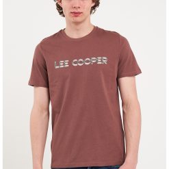 Tricou de bumbac cu decolteu la baza gatului-BARBATI/IMBRACAMINTE/Tricouri si maiouri-IMBRACAMINTE/Tricouri si maiouri