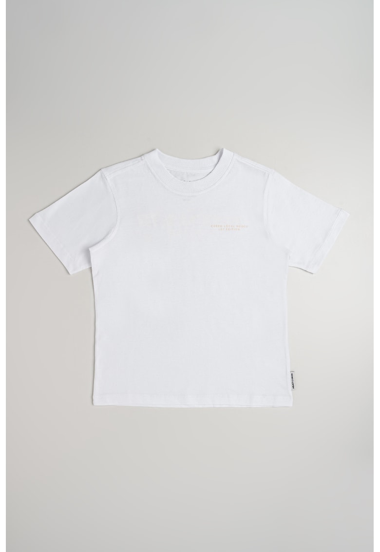 Tricou de bumbac cu decolteu la baza gatului-BAIETI/IMBRACAMINTE/Tricouri si maiouri-IMBRACAMINTE/Tricouri si maiouri