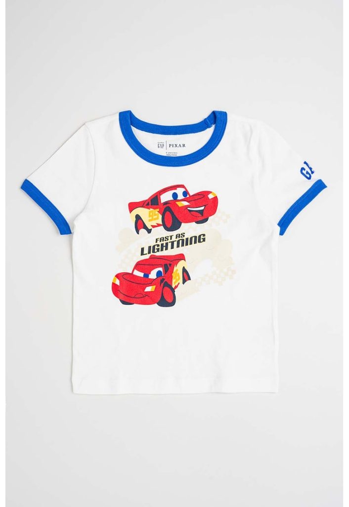 Tricou de bumbac cu detalii contrastante-BAIETI/IMBRACAMINTE/Tricouri si maiouri-IMBRACAMINTE/Tricouri si maiouri