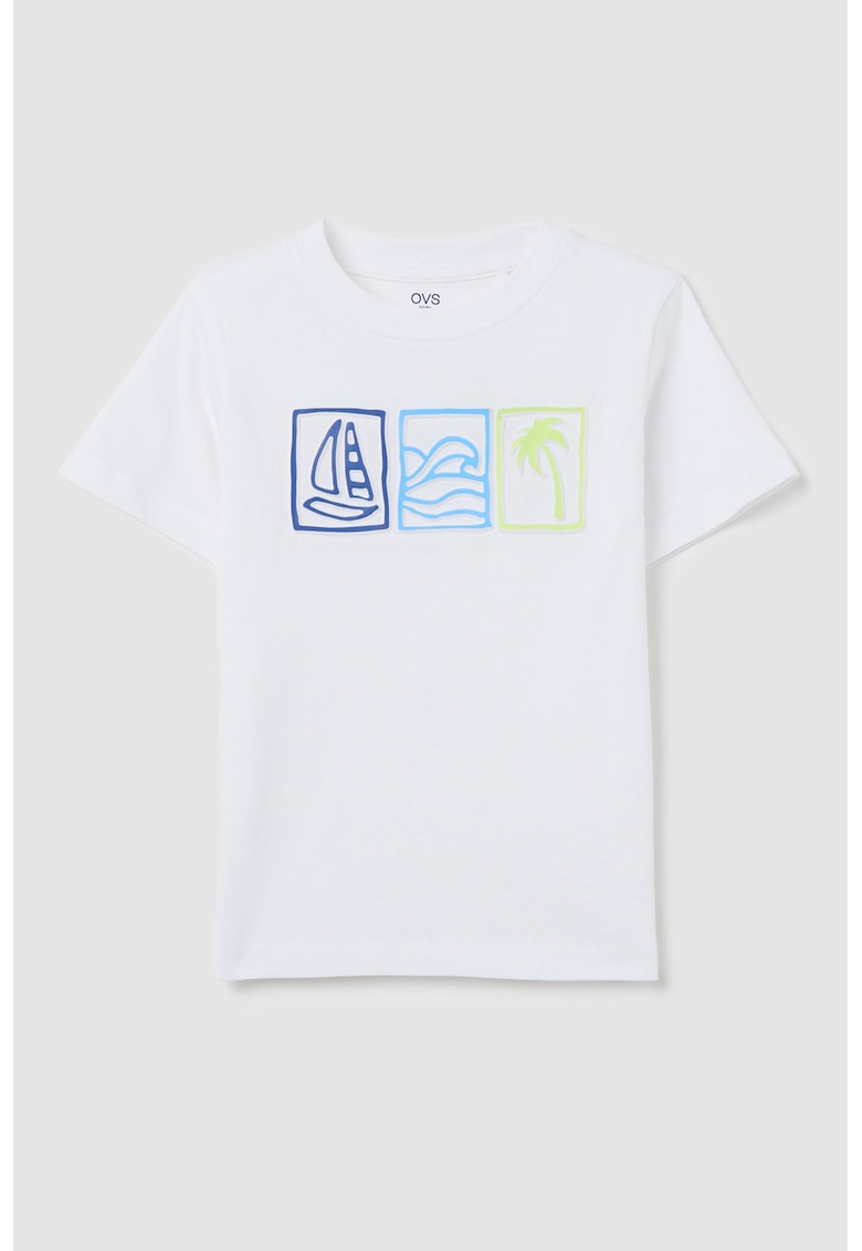 Tricou de bumbac cu imprimeu-BAIETI/IMBRACAMINTE/Tricouri si maiouri-IMBRACAMINTE/Tricouri si maiouri