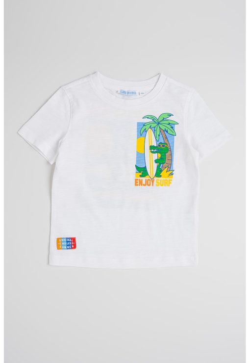 Tricou de bumbac cu imprimeu-BAIETI/IMBRACAMINTE/Tricouri si maiouri-IMBRACAMINTE/Tricouri si maiouri