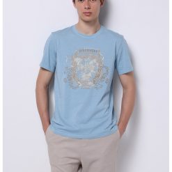 Tricou de bumbac cu imprimeu-BARBATI/IMBRACAMINTE/Tricouri si maiouri-IMBRACAMINTE/Tricouri si maiouri