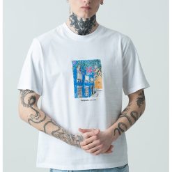 Tricou de bumbac cu imprimeu Paros-BARBATI/IMBRACAMINTE/Tricouri si maiouri-IMBRACAMINTE/Tricouri si maiouri