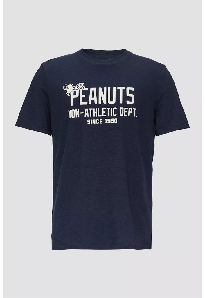 Tricou de bumbac cu imprimeu Peanuts-BARBATI/IMBRACAMINTE/Tricouri si maiouri-IMBRACAMINTE/Tricouri si maiouri