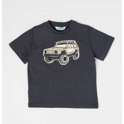 Tricou de bumbac cu imprimeu cu masina-BAIETI/IMBRACAMINTE/Tricouri si maiouri-IMBRACAMINTE/Tricouri si maiouri