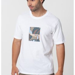 Tricou de bumbac cu imprimeu frontal-BARBATI/IMBRACAMINTE/Tricouri si maiouri-IMBRACAMINTE/Tricouri si maiouri