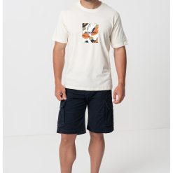 Tricou de bumbac cu imprimeu frontal-BARBATI/IMBRACAMINTE/Tricouri si maiouri-IMBRACAMINTE/Tricouri si maiouri