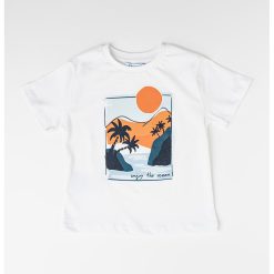 Tricou de bumbac cu imprimeu grafic-BAIETI/IMBRACAMINTE/Tricouri si maiouri-IMBRACAMINTE/Tricouri si maiouri