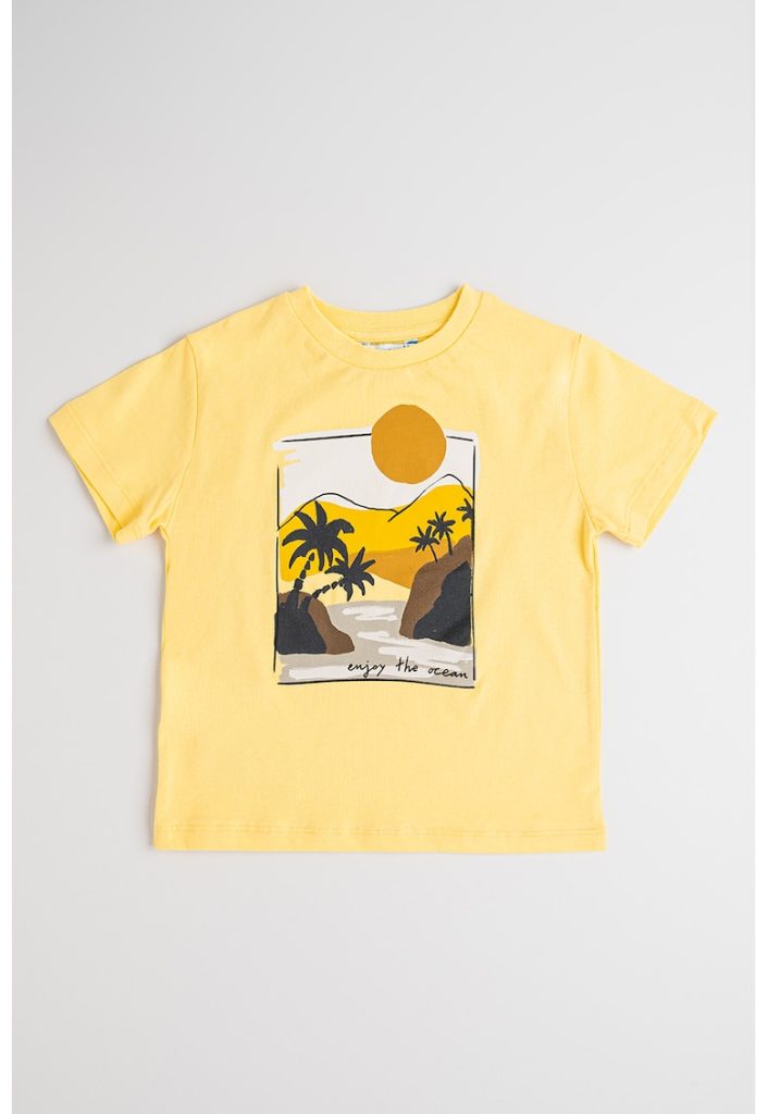 Tricou de bumbac cu imprimeu grafic-BAIETI/IMBRACAMINTE/Tricouri si maiouri-IMBRACAMINTE/Tricouri si maiouri