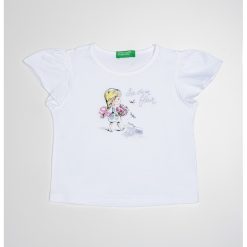 Tricou de bumbac cu imprimeu grafic-FETE/IMBRACAMINTE/Tricouri si maiouri-IMBRACAMINTE/Tricouri si maiouri