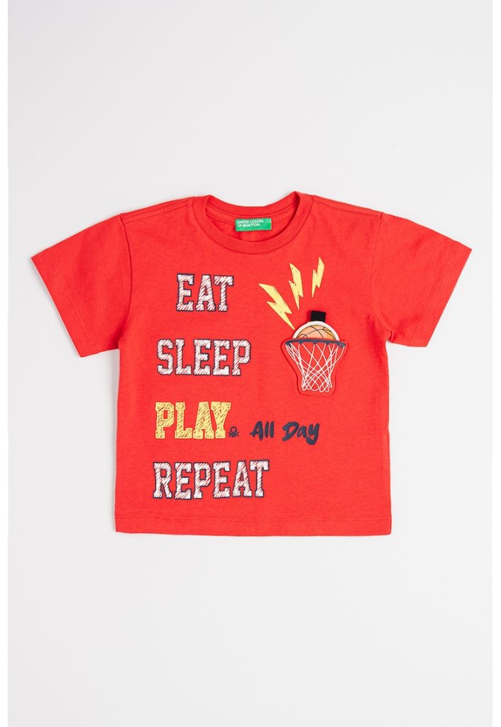 Tricou de bumbac cu imprimeu grafic-BAIETI/IMBRACAMINTE/Tricouri si maiouri-IMBRACAMINTE/Tricouri si maiouri