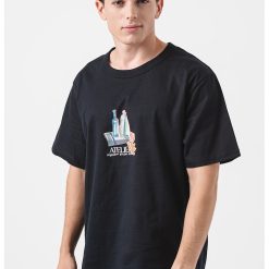 Tricou de bumbac cu imprimeu grafic Brooklyn-BARBATI/IMBRACAMINTE/Tricouri si maiouri-IMBRACAMINTE/Tricouri si maiouri