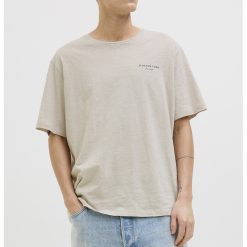 Tricou de bumbac cu imprimeu grafic pe spate-BARBATI/IMBRACAMINTE/Tricouri si maiouri-IMBRACAMINTE/Tricouri si maiouri