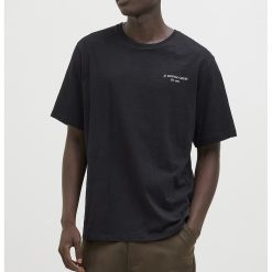 Tricou de bumbac cu imprimeu grafic pe spate-BARBATI/IMBRACAMINTE/Tricouri si maiouri-IMBRACAMINTE/Tricouri si maiouri