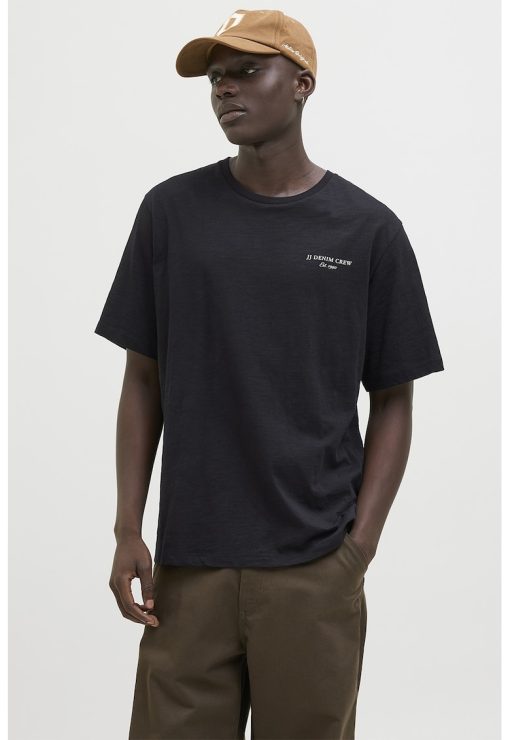 Tricou de bumbac cu imprimeu grafic pe spate-BARBATI/IMBRACAMINTE/Tricouri si maiouri-IMBRACAMINTE/Tricouri si maiouri
