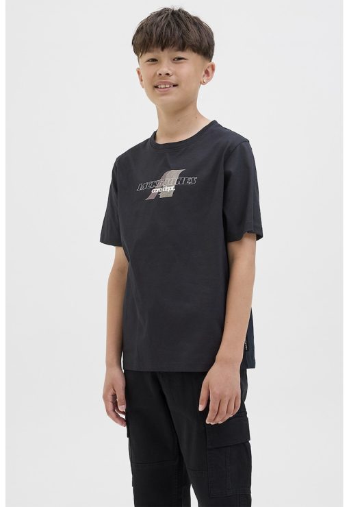 Tricou de bumbac cu imprimeu logo-BAIETI/IMBRACAMINTE/Tricouri si maiouri-IMBRACAMINTE/Tricouri si maiouri