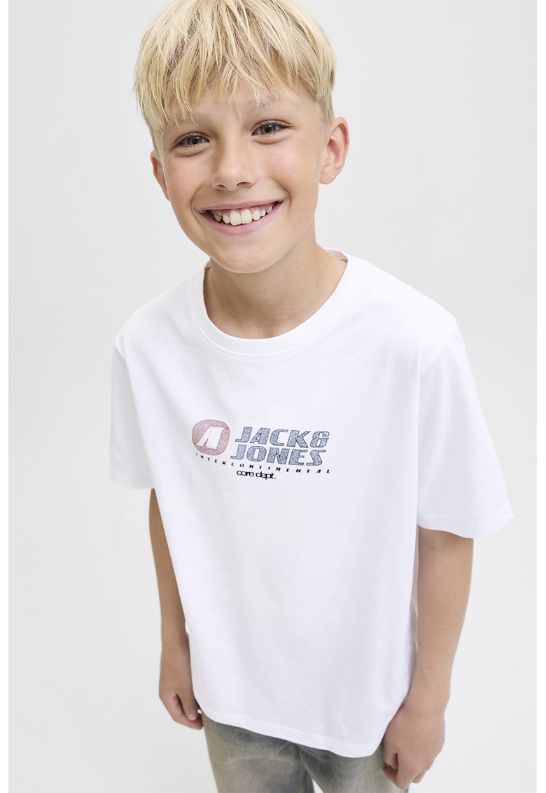 Tricou de bumbac cu imprimeu logo-BAIETI/IMBRACAMINTE/Tricouri si maiouri-IMBRACAMINTE/Tricouri si maiouri